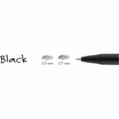 uniball(tm) - Stylos à bille roulante Roller(tm) - 0,7 mm (0,03 po) Fine Pointe de stylo - Ink Noir - Barrel Noir Acier inoxydable - 1 chaque STD 0 7MM CORPS & CAPUCHON PLASTIQUE NOIR JETABLE SANFORD