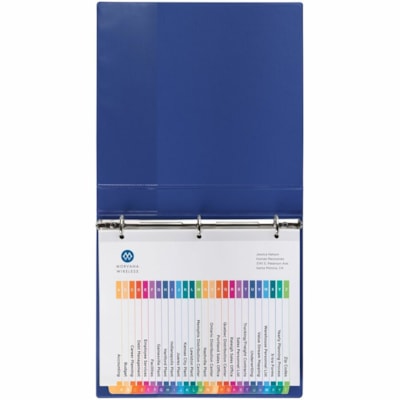 Avery® Ready Index® Table of Contents Dividers for Laser and Inkjet Printers, A-Z - 1 x Divider(s) - 26 Printed Tab(s) - Alphabet - A-Z - 26 Tab(s)/Set - 8.50" (215.90 mm) Divider Width x 11" (279.40 mm) Divider Length - Letter - 8.50" (215.90 mm) Width x 11" (279.40 mm) Length - 3 Hole Punc LASER/INK JET  MULTI-COLOUR A-Z  1 SET/PKG