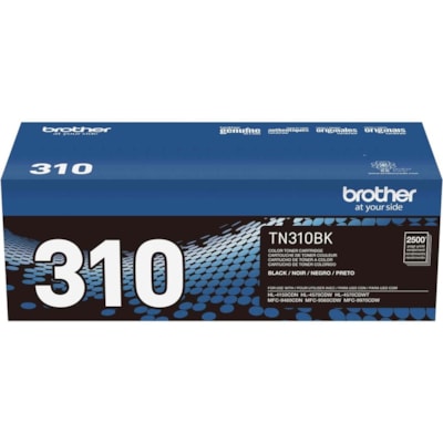 Brother TN310BK Original Toner Cartridge - Laser - 2500 Pages - Black - 1 Each 2500 PG YIELD HL4150/4570 MFC9460/9560/9970