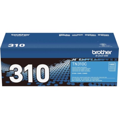 Brother TN310C Original Toner Cartridge - Laser - 1500 Pages - Cyan - 1 Each 1500 PG YIELD HL4150/4570 MFC9460/9560/9970