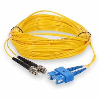AddOn 5m ST to SC Yellow OS2 Duplex OFNR (Riser-Rated) SMF Fiber Patch Cable - Fiber Optic for Network Device - 5m - 2 x ST Male Network - 2 x SC Male Network - Yellow  CABL 