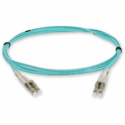 AddOn 3m LC to LC Aqua OM3 Duplex OFNR (Riser-Rated) Fiber Patch Cable - 9.8 ft (3 m) Fiber Optic Network Cable for Network Device - First End: 2 x LC Network - Male - Second End: 2 x LC Network - Male - Patch Cable - LSZH, OFNR, Riser, Plenum - Aqua - 1.0  CABL 