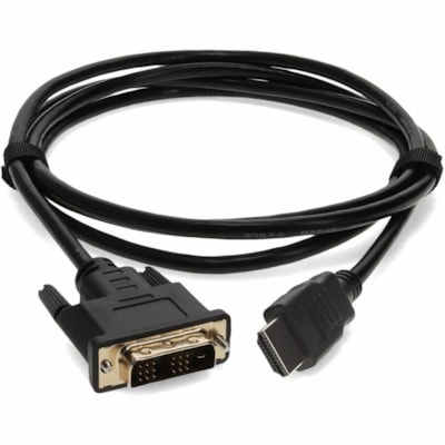 AddOn 6ft HDMI 1.3 Male to DVI-D Single Link (18+1 pin) Female Black Cable For Resolution Up to 1920x1200 (WUXGA) - 6 ft (1.83 m) DVI/HDMI Video Cable for Video Device - First End: 1 x HDMI 1.3 Digital Audio/Video - Male - Second End: 1 x 19-pin DVI-D (Single-Link) Digital Video - Female - Supports   CABL 