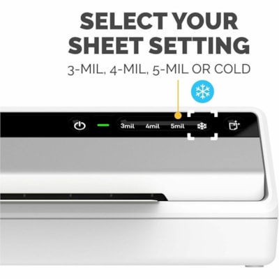 Fellowes Saturn3i 95 Laminator & Pouch Starter Kit - Pouch - 9.50" (241.30 mm) Lamination Width - 5 mil (0.13 mm) Lamination Thickness - 4.13" (104.90 mm) Height x 17.19" (436.63 mm) Width x 5.50" (139.70 mm) Depth 12"/MIN THRU SPED.60SEC WARMUP HOT & COLD. POUCH STARTER KIT