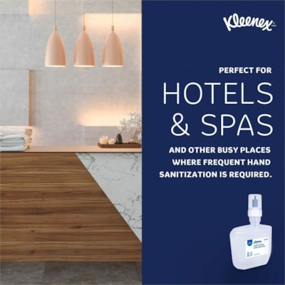 Kleenex® Ultra Hand Sanitizer Foam - 1.20 L - Bacteria Remover - Hand, Skin - Moisturizing - Clear - Dye-free, Quick Drying, Non-sticky, Fragrance-free - 2 / Carton ELECTRONIC CASSETTE  2/CTN 