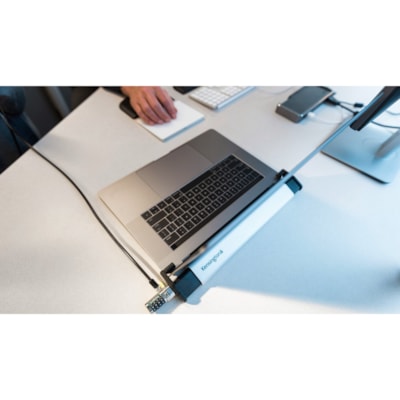 Kensington MicroSaver 2.0 Laptop Locking Station - for Security, Notebook - Brushed Aluminum - 1 Each NON-INVASIVE LOCKING DEVICE LAPTOPS/CHROME BOOKS 11 -15.6