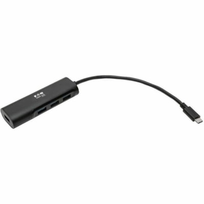 Tripp Lite series - Hub USB U460-004-4AB - USB Type C - Externe - 4 Port(s) USB - 4 Port(s) USB 3.1 - PC, Mac Hub - USB Type-C (USB-C) to (x 4) USB-A  Aluminum