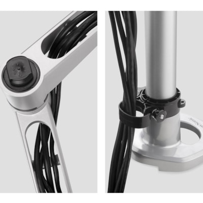 ViewSonic Spring-Loaded Dual Monitor Mounting Arm for Two Monitors up to 27" Each - 2 Display(s) Supported - 27" Screen Support - 30.86 lb (13997.86 g) Load Capacity - 75 x 75, 100 x 100 - VESA Mount Compatible onitor Mounting Arm  Full adju stability provides f