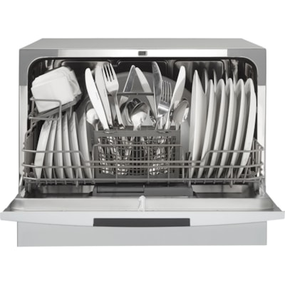 Danby 6 Place Setting Dishwasher - Countertop - 6 Place Settings - 11.73 L Capacity - 8 Programmes - 54 dB - Silver, Black  