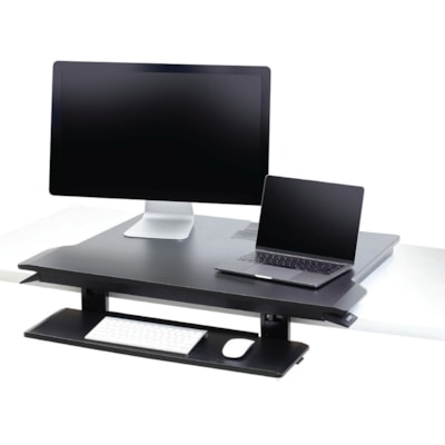 Ergotron WorkFit-TX Standing Desk Converter - Up to 30" Screen Support - 40 lb (18143.69 g) Load Capacity - 20" (508 mm) Height - Desktop - Black ESK CONVERTER  BLACK. 