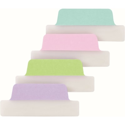 Avery® - Onglet dossier Ultra Tabs - 48 Onglet(s) - hauteur de l'onglet 1 po (25,40 mm) x largeur de l'onglet 2,50 po (63,50 mm) - Tab clair Film, Bleu pastel Papier, Rose pastel, Violet Pastel, Vert pastel - 48 / emballage PK/48  TWO SIDED  WRITABLE 