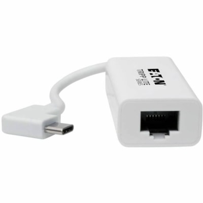 Tripp Lite series Gigabit Ethernet Card - Thunderbolt 3 - 1 Port(s) - 1 - Twisted Pair - 10/100/1000Base-T - Portable abit Network Adapter with Righ t Angle USB-C  Thund