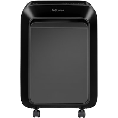 Fellowes Powershred LX210 Micro Cut Shredder - Micro Cut - 16 Per Pass - for shredding Paper, Credit Card, Paper Clip, Staples, Junk Mail - 0.2" (3.97 mm) x 0.5" (12.70 mm) Shred Size - P-4 - 1.40 in/s (35.56 mm/s) - 9" (228.60 mm) Throat - 20 Minute Run Time - 22.71 L Wastebin Capacity - Black P4. 9" THROAT. 6 GAL 20MIN ON/15MIN OFF.2240' T/PUT
