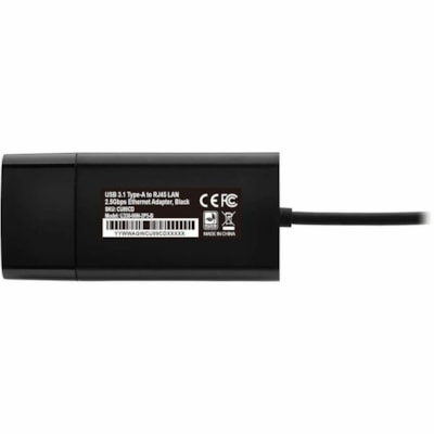 Tripp Lite series 2.5Gigabit Ethernet Adapter - USB 3.1 (Gen 1) Type A - 1 Port(s) - 1 - Twisted Pair - 2.5GBase-T - Portable - Black etwork Adapter (M/F) - USB 3.1  Gen 1  2.5 Gbps Eth