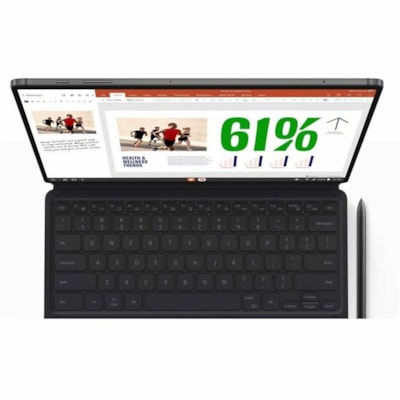 Samsung Galaxy Tab S7+ SM-T970 Tablet - 12.4" WQXGA+ - Qualcomm Snapdragon 865 5G+ Octa-core - 6 GB - 256 GB Storage - Android 10 - Mystic Black - Cortex A77 Single-core (1 Core) 3.09 GHz + Cortex A77 Triple-core (3 Core) 2.42 GHz + Cortex A55 Quad-core (4 Core) 1.80 GHz - Upto 1 TB Memory Card Supp  