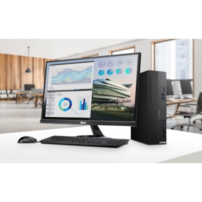 Asus ExpertCenter D500 D500SA-Q31SP Desktop Computer - Intel Core i3 10th Gen i3-10100 - 8 GB - 256 GB SSD - Small Form Factor - Black - Windows 10 Pro - IEEE 802.11ac - 300 W 0SYST 