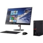 Lenovo ThinkCentre M75q Gen 2 11JJ000GCA Desktop Computer - AMD Ryzen 3 4350GE - 4 GB - 1 TB HDD - Tiny - Raven Black - Windows 10 Pro 64-bit - French Keyboard - IEEE 802.11ac - 65 W B 1X1TB FR 