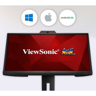 ViewSonic Graphic VG2440V 24" Class Webcam Full HD LED Monitor - 16:9 - Black - 23.8" Viewable - In-plane Switching (IPS) Technology - LED Backlight - 1920 x 1080 - 16.7 Million Colors - 250 cd/m² - 5 ms - 75 Hz Refresh Rate - Speakers - HDMI - VGA - DisplayPort - USB Hub  MNTR 