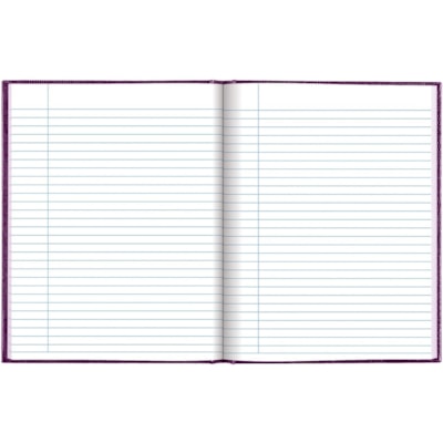 Blueline Notebook - 150 Pages - Executive - 9 1/4" (234.95 mm) x 7 1/4" (184.15 mm) Sheet Size - Hard Cover - Recycled - 1 Each 9-1/4"X7-1/4"RULED BK 150PAGES NAVY BLK GREEN BURGUNDY