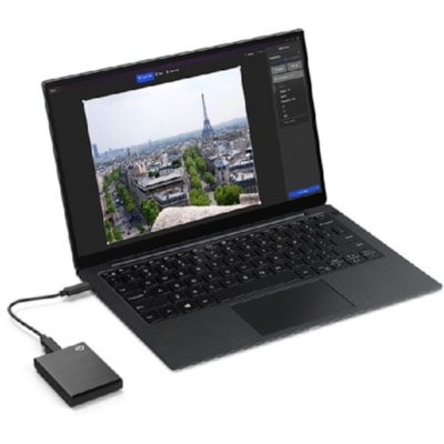 Seagate One Touch STKG1000400 1000 GB Solid State Drive - 2.5" External - SATA - Black - USB 3.1 Type C - 3 Year Warranty  - USB-C - BLACK 