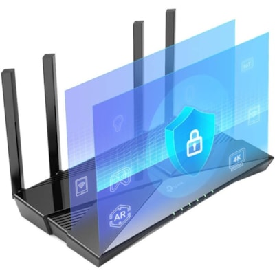 TP-Link Archer AX23 Wi-Fi 6 IEEE 802.11ax Ethernet Wireless Router - Dual Band - 2.40 GHz ISM Band - 5 GHz UNII Band - 4 x Antenna(4 x External) - 230.40 MB/s Wireless Speed - 4 x Network Port - 1 x Broadband Port - Gigabit Ethernet - VPN Supported - Desktop  