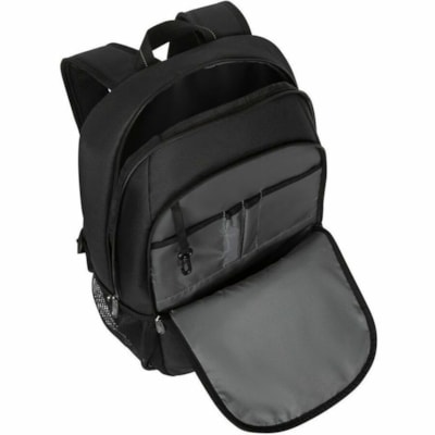 Targus Classic TBB943GL Carrying Case (Backpack) for 15" (381 mm) to 16" (406.40 mm) Notebook - Black  - Polyester Body - Handle, Shoulder Strap, Trolley Strap - 18.50" (469.90 mm) Height x 14.17" (359.92 mm) Width x 2.75" (69.85 mm) Depth - 5.28 gal (20000 mL) Volume Capacity SIC 