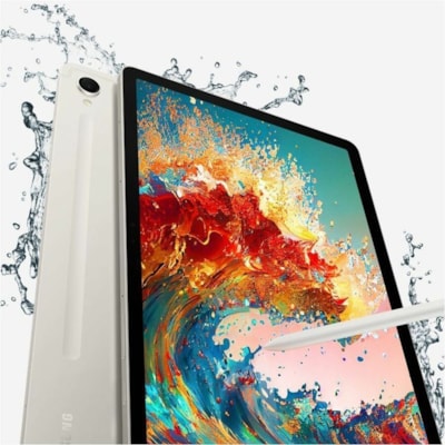 Samsung Galaxy Tab S9 SM-X710 Tablet - 11" WQXGA - Qualcomm SM8550-AC Snapdragon 8 Gen 2 (4 nm) Octa-core - 12 GB - 256 GB Storage - Beige - 3.36 GHz + 2.80 GHz + 2 GHz - Upto 1 TB Memory Card Supported Capacity - microSDXC, microSD Supported - 2560 x 1600 - 12 Megapixel Front Camera - 149 Hours Max  SYST 