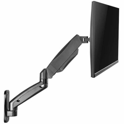 IntekView Mounting Arm for Display Screen, Monitor - Black - Landscape/Portrait - Height Adjustable - 1 Display(s) Supported - 17" to 32" Screen Support - 19.84 lb (9000 g) Load Capacity - 75 x 75, 100 x 100 - VESA Mount Compatible - Steel, Aluminum WALL MOUNT 