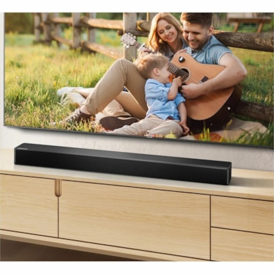 Hisense HS2100 2.1 Bluetooth Sound Bar Speaker - 240 W RMS - Black - Wall Mountable - Tabletop - 50 Hz to 20 kHz - DTS Virtual:X, 3D Surround Sound, Dolby Audio - USB - HDMI OOFER 