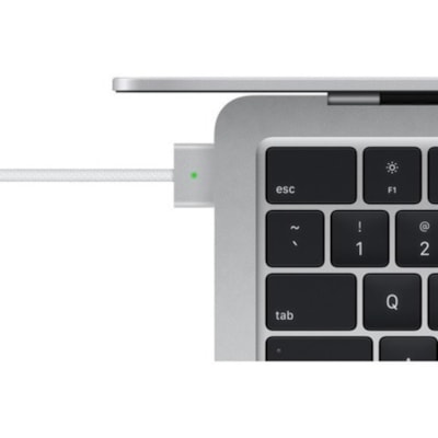 Apple MacBook Air MRXQ3C/A 13.6" Notebook - Apple M3 - 8 GB - 256 GB SSD - Canadian French Keyboard - Silver - Apple M3 Chip - 2560 x 1664 - macOS Sonoma - Apple - True Tone Technology, In-plane Switching (IPS) Technology, Liquid Retina Display - Front Camera/Webcam - 18 Hours Battery Run Time - IEE : Puce M3 d Apple avec process eur central 8 c urs