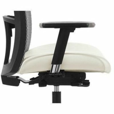Global Vion Weight-Sensing Synchro-Tilter High-Back Chair, Black, Imprint Fabric - Black Seat Color - Black Back Color - Mesh Back Material - Black Frame Color - High Back IMPRINT  GR 4 BLK IM84 