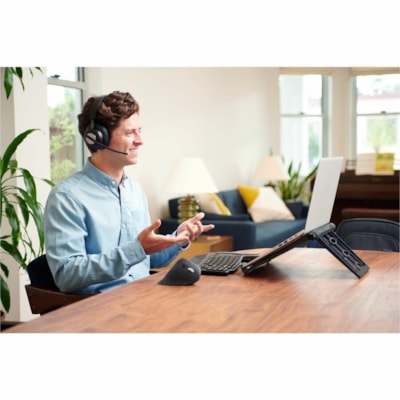 Kensington Pro Fit Ergo MY630 EQ Rechargeable Mouse - Full-size Mouse - Optical - Wireless - Bluetooth/Radio Frequency - 2.40 GHz - Rechargeable - Gray - USB 2.0 Type A - 2400 dpi - Scroll Wheel - 7 Button(s) - 5 Programmable Button(s) - Large Hand/Palm Size - Right-handed - 4 Month Battery Run Time E MOUSE 