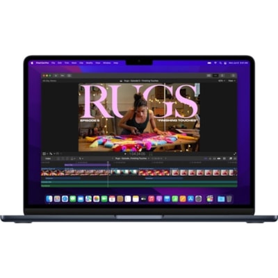 Apple MacBook Air MW1L3LL/A 15.3" Notebook - Apple M4 - 16 GB - 256 GB SSD - English (US) Keyboard - Midnight - Apple M4 Chip - 2880 x 1864 - macOS Sequoia - Apple - True Tone Technology, In-plane Switching (IPS) Technology, Liquid Retina Display - Front Camera/Webcam - 18 Hours Battery Run Time - I LE M4 CHIP WITH 10-CORE CPU AN D 10-CORE GPU  16GB