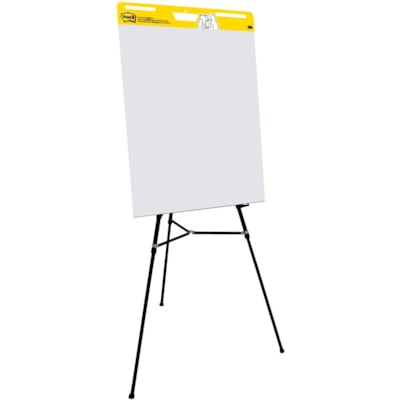 Post-it® Self-Stick Easel Pad Value Pack - 30 Sheets - Stapled - Feint Front Ruling - Blue Margin - 18.50 lb (8391.46 g) Basis Weight - 25" (635 mm) x 30" (762 mm) Sheet Size - White Paper - Cardboard Cover - Self-adhesive, Repositionable, Resist Bleed-through, Removable, Sturdy Back - 2 / Carto GRID LINES 25"X30" 30 SHEETS /PAD SELF-STICK