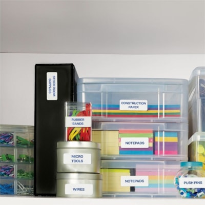 Avery® White Rectangle Labels with Sure Feed(tm) Technology,Easy Peel®, 1/2" x 1-3/4" , for Laser and Inkjet Printers - 1/2" (12.70 mm) Height x 1 3/4" (44.45 mm) Width - Permanent Adhesive - Rectangle - Laser - Matte - White - Paper - 80 / Sheet - 25 Total Sheets - 2000 Total Label(s) -  1-3/4X1/2 80/SHEET AVERY 25 SHEETS/PK 2000 PER/PK