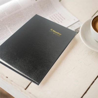 Blueline 2026 MiracleBind CoilPro 12-Month Daily Planner - January to December - 8" x 5" - Black - Bilingual - Daily - 12 Month - January 2026 to December 2026 - 7:00 AM to 7:30 PM - Half-hourly - Monday - Friday, Saturday, Sunday - 1 Day Single Page Layout - 5" (127 mm) x 8" (203.20 mm) Sheet Size   