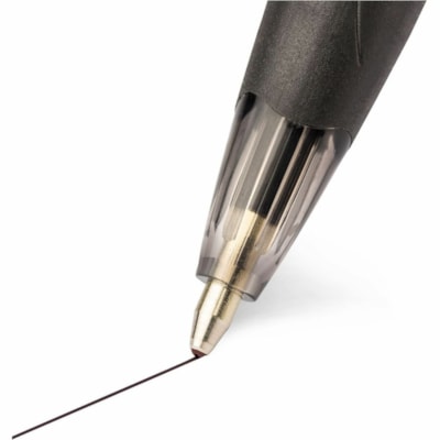 BIC Glide Black Retractable Ballpoint Pens, Medium Point (1.0mm), 12-Count Pack, Ultra Smooth Writing Black Pens - 1 mm (0.04") Medium Pen Point - Retractable - Black Ink - 1 Each NO CLICK  -  MEDIUM POINT 