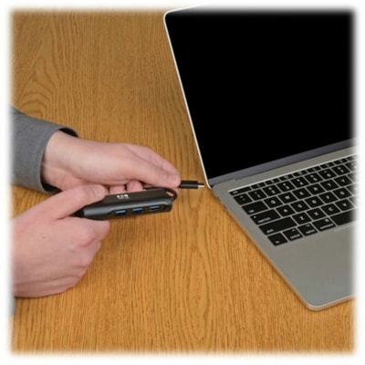 Tripp Lite series - Hub USB U460-004-4AB - USB Type C - Externe - 4 Port(s) USB - 4 Port(s) USB 3.1 - PC, Mac Hub - USB Type-C (USB-C) to (x 4) USB-A  Aluminum