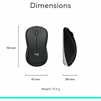 Logitech MK540 Advanced Wireless Keyboard and Mouse Combo for Windows, 2.4 GHz Unifying USB-Receiver, Multimedia Hotkeys, 3-Year Battery Life, for PC, Laptop - USB Wireless RF Keyboard - Black - USB Wireless RF Mouse - Optical - 1000 dpi - Scroll Wheel - QWERTY - Black - Media Player, Calculator, On d - QWERTY - Optical - Wireles s - USB - Windows 7