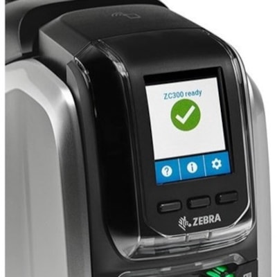 Zebra ZC300 Double Sided Desktop Dye Sublimation/Thermal Transfer Printer - Color - Card Print - USB - 7.8 Second Mono - 25.2 Second Color - 300 dpi  PRNT 