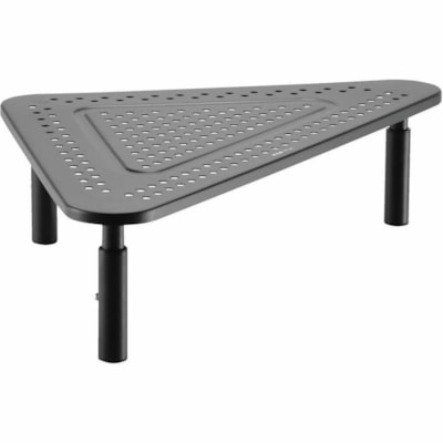 Tripp Lite series Monitor Riser for Desk, 12 x 20 in. - Height Adjustable, Corner, Metal, Black - 44.09 lb (20000 g) Load Capacity - 11.61" (295 mm) Height x 11.61" (295 mm) Width x 19.69" (500 mm) Depth - Desktop, Tabletop, Countertop - Metal - Black  NSTND 
