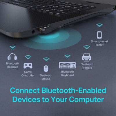 TP-Link - Adaptateur Bluetooth UB400 Bluetooth 4.0 pour Ordinateur, Portable - USB 2.0 - Externe  