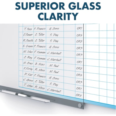 Quartet Infinity Magnetic Board - 36" (914.40 mm) Board Height x 24" (609.60 mm) Board Width - Glass Surface - Magnetic, Long Lasting, Dry Erase Surface, Easy to Clean - 1 Each INFINITY  QUARTET 