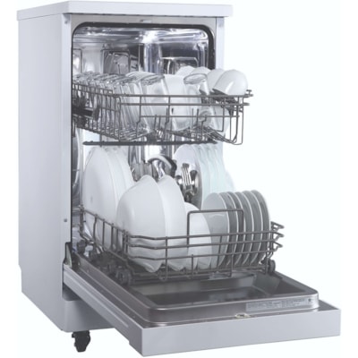Danby 18" Portable Dishwasher - 18" (457.20 mm) - Portable - 8 Place Settings - 13.20 L Capacity - 4 Programmes - 52 dB - White  