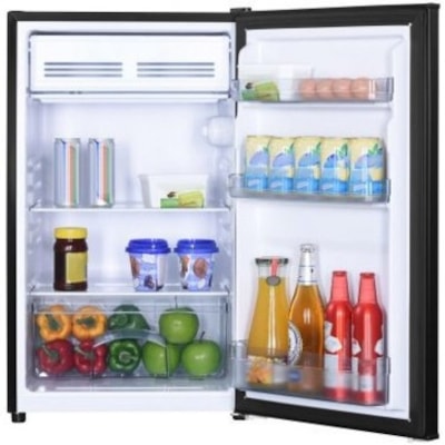 Danby Diplomat 4.4 cu. ft. Compact Refrigerator - 124.59 L - Manual Defrost - Reversible - 124.59 L Net Refrigerator Capacity - Black 124 L COMPACT REFRIGERATOR ENERGY STAR COMPLIANT