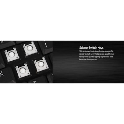 Adesso Bluetooth Wireless SlimTouch Mini Keyboard - Wireless Connectivity - Bluetooth - 30 ft (9144 mm) - USB Interface - 78 Key(s) - English (US) - QWERTY Layout - iPad - Windows - Scissors Keyswitch - AAA Battery Size Supported - Black  Wireless Mini Keyboard  Low P rofile Scissors Swit
