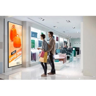 Samsung QET Series 55" QE55T - Direct-Lit 4K Crystal UHD LED Display for Business - 54.60" (1386.84 mm) LCD Cortex A72 1.70 GHz - 2 GB - 3840 x 2160 - Direct LED - 300 cd/m² - 2160p - HDMI - USB - Serial - Wireless LAN - Ethernet ay 
