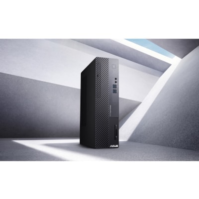 Asus ExpertCenter D500 D500SA-Q31SP Desktop Computer - Intel Core i3 10th Gen i3-10100 - 8 GB - 256 GB SSD - Small Form Factor - Black - Windows 10 Pro - IEEE 802.11ac - 300 W 0SYST 