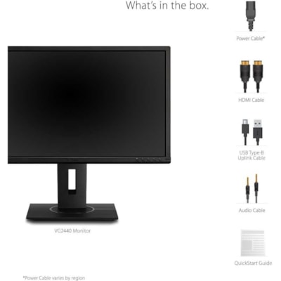 ViewSonic Graphic VG2440 24" Class Full HD LED Monitor - 16:9 - Black - 23.6" Viewable - Multi-domain Vertical Alignment (MVA) - LED Backlight - 1920 x 1080 - 16.7 Million Colors - 250 cd/m² - 5 ms - 75 Hz Refresh Rate - Speakers - HDMI - VGA - DisplayPort - USB Hub IMNTR 