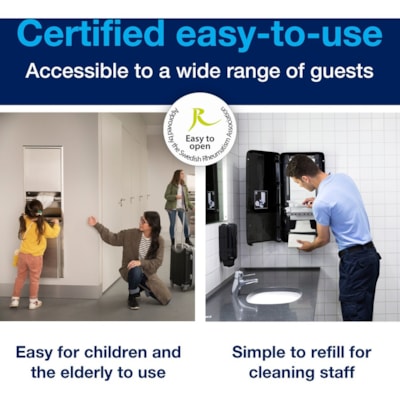TORK PeakServe Continuous Paper Hand Towel Dispenser White H5 - 2100 x Towel - 28.74" (730 mm) Height x 14.57" (370.08 mm) Width x 4" (101.60 mm) Depth - Plastic - White - 1 / Box HAND TOWEL DISPENSER WHITE DISPENSER